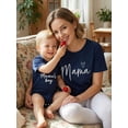 thumbnail image 3 of Mommy and Me Matching Shirts Fashionable Letters Printed Short Sleeve Crew Neck Tops, 3 of 7