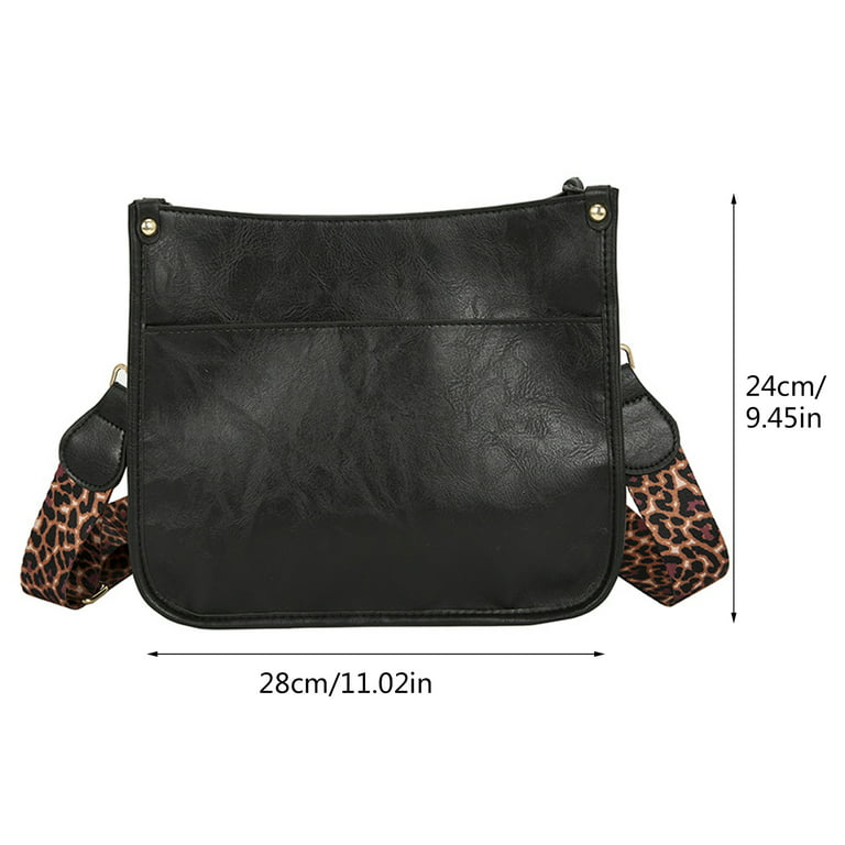 2021 Newest Crossbody Bag Leopard Guitar Strap Pocket Square Solid Color  Messenger Bag Vegan Pu Leather Women Leather Sidebag - Buy Women