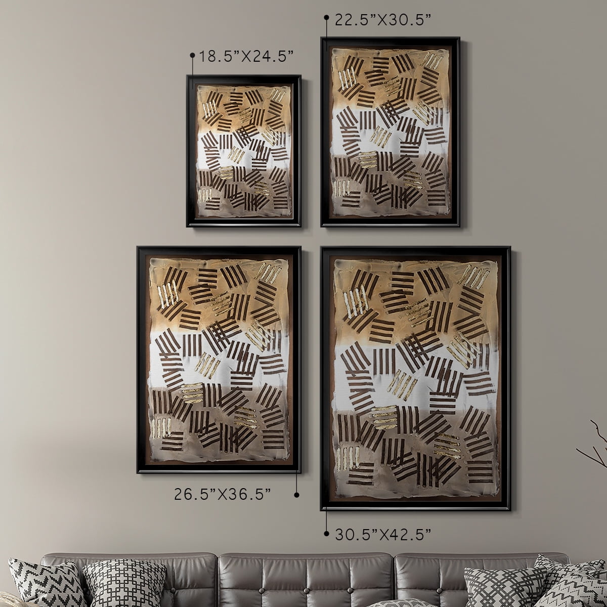 Raffia Palm I Premium Framed Print, in Gold, Black, or Silver - Ready to Hang