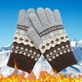 thumbnail image 2 of BKQCNKM Gloves for Cold Weather Winter Gloves Warm Snowflake with Screen Knitted Fashionable Winter Women's Phone Gloves Mobile Winter Gloves Women, C One Size, 2 of 4