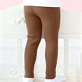 thumbnail image 4 of Hurxie Girls Ribbed Jersey Leggings Kids Warm Footless Tights Ruffles Knit Pants, 4 of 7