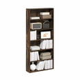 thumbnail image 2 of Furinno BASIC 6-Tier Open Shelf Bookcase 7 x 24 x 53inches in Amber Pine, 2 of 6