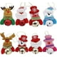 thumbnail image 1 of Adornos colgantes de campanas navideñas Meskcv juego de 8 con Muñeco de nieve y oso de reno, 1 of 5