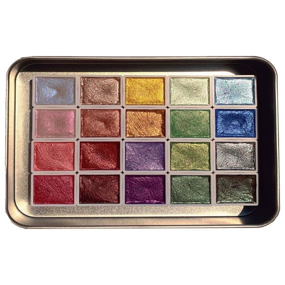 Water Color Set 20 Colors Watercolor Painting Set 20 Color Pearl Solid Watercolor Pigment Watercolor Painting Pearl Coloring