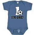thumbnail image 3 of Inktastic First Birthday Soccer 1 Year Old Boys or Girls Baby Bodysuit, 3 of 5