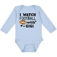 thumbnail image 3 of Inktastic I Watch Football with My Gigi Boys Long Sleeve Baby Bodysuit, 3 of 5