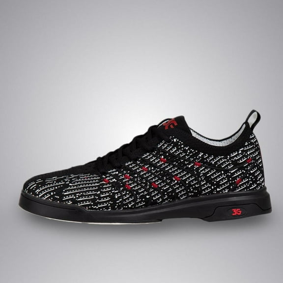 3G Men's Ascent II Right Hand Bowling Shoes - Black/White 10 1/2 M US