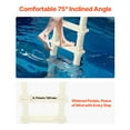 thumbnail image 4 of KFFKFF Swimming Pool Ladder, 75°Inclined 5-Step Double Handrails Stair, Non-slip Heavy Duty Steps, Load Capacity 300 lb, for 48-54 In Inground & Above-ground Pools, 4 of 9