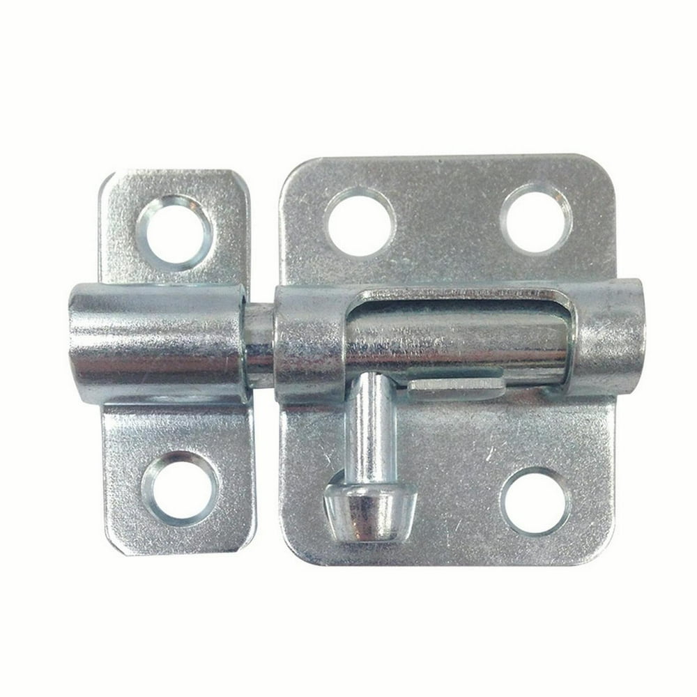 Barrel Bolt Lock, 2 in., Steel, ZincPlated, Includes Installation
