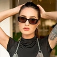 thumbnail image 5 of Women's 90s Retro Y2K Rectangle Sunglasses Vintage Square Shades UV400, 5 of 5