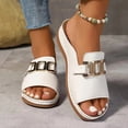 thumbnail image 2 of Domuza Womens Orthopedic Sandals Slip on Non Slip Arch Support Summer Flat Sandals Lightweight Hiking Shoes 2026 Soft Orthopedic Shoes White 8（EU-40）, 2 of 6