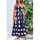 thumbnail image 4 of Vestido PRETTYGARDEN Maxi Floral Azul Marino de Un Solo Hombro Talle Grande, 4 of 8