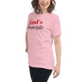 thumbnail image 3 of God’s Favorite Women’s T-Shirt, Religious graphic tees, Women Tshirt Graphic,  Women T Shirts Short Sleeve  (Pink, L), 3 of 6