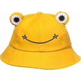 thumbnail image 1 of Frog Bucket Hat for Men & Women,Cotton Vacation Fishing Cap Sun Hat Cartoon Cap Yellow, 1 of 4