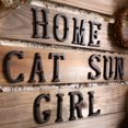 thumbnail image 2 of 3 inch Vintage Decorative Cast Iron Metal Alphabet Letters Wall Sign Hanging Address Name Sign Letter(O), 2 of 5