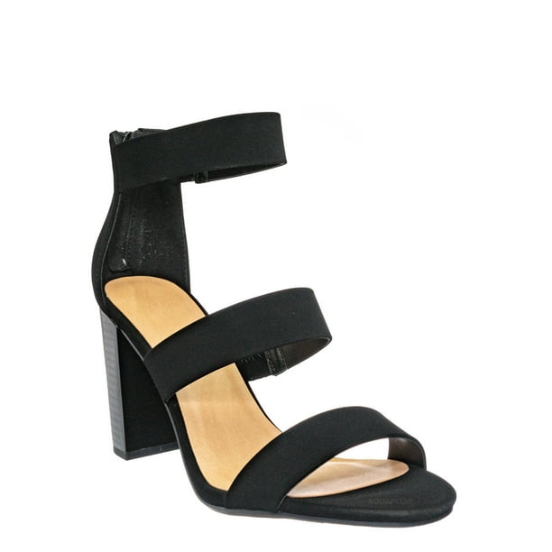 My Delicious Shoes Nutmeg Dressy Ankle High Heel Sandal Womens 3