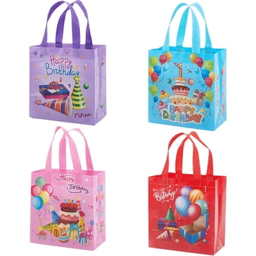 PARSUP Valentine's Day Gift Bags - 8 Pack Reusable Non-Woven Bags With Handles