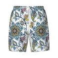 thumbnail image 4 of Lsque Mens Swim Trunks Flowers and Butterflies Pattern - Bathing Suit Compression Liner - Beach Swim Shorts Swimwear - (S-3XL) - Stretch Quick Dry -Large, 4 of 9