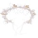 thumbnail image 5 of Diadema de perlas y flores, corona de flores, accesorio para el cabello para niña, para boda y cumpleaños, 5 of 5