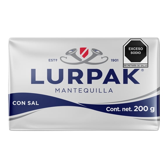 Mantequilla Lurpak   con sal en barra 200 g