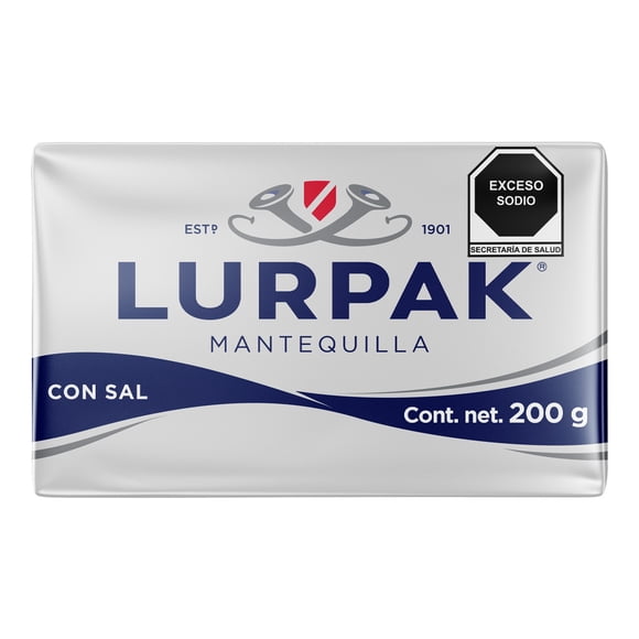 Mantequilla Lurpak con sal en barra 200 g