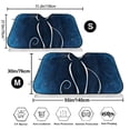 thumbnail image 3 of Picia Cat Sketch Curved Windshield Sunshade Accordion Folding Style Auto Shade for Car Truck SUV Van Blocks UV Ray Sun Visor Protector -Medium, 3 of 7