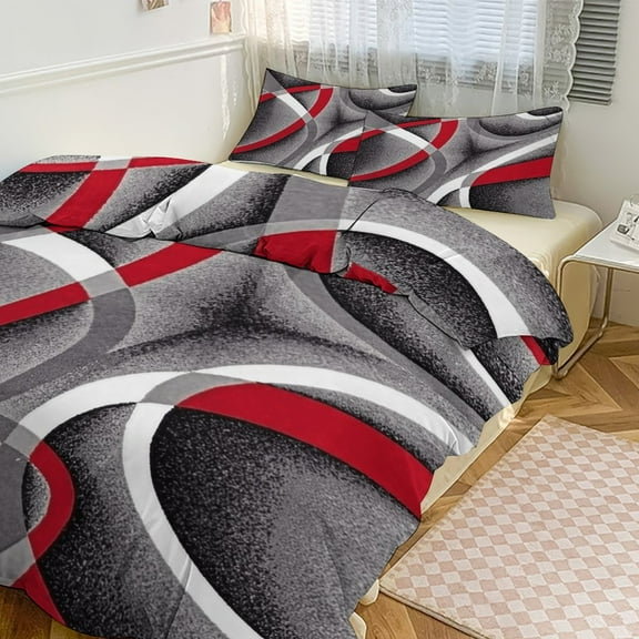 Modern Abstract 3D Duvet Cover Set Quilt Cover Theme of for Bedroom Decoration