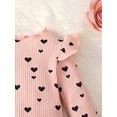 thumbnail image 6 of Kucnuzki 2T Toddler Girl Winter Tops Baby Girl Tops 3T Long Sleeve Polka-Dot Prints Pull-Over Tops Pink, 6 of 7