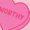 HEATHER PINK, variant on Instant Message - Colorful Sweethearts Candies Fitted Short Sleeve Graphic T-Shirt
