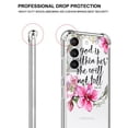 thumbnail image 3 of Psalm 46:5 God Is Within Her Clear Case for Samsung Galaxy S21,Bible Verse Aesthetic Art Design Case for Men Women,Unique Trendy Transparent TPU Bumper Case Cover, 3 of 5
