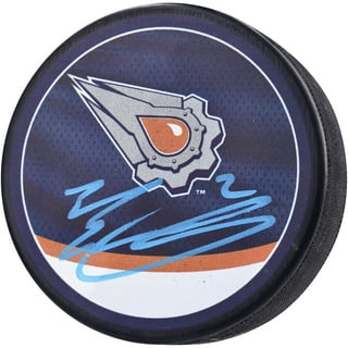Edmonton Oilers Fanatics Authentic Unsigned Inglasco Reverse Retro Logo  Hockey Puck