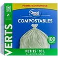 thumbnail image 3 of Sacs compostables verts format Petit Great Value, 3 of 4