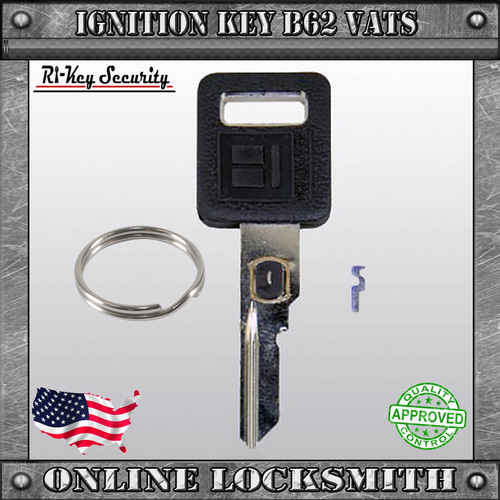MADE IN USA NEW GM CHEVY CORVETTE VATS Ignition Key #10 UNCUT V.A.T.S 598520