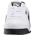 thumbnail image 2 of PUMA Men's Roma Basic Fashion Sneaker, White/Black Leather - 7 D(M) US, 2 of 8