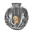 thumbnail image 4 of Lumeqa Cat Dog Carrier Hoodie Big Pet Pouch Sweatshirt Puppy Kitten Holder Carrier Pullover Top Kangaroo Unisex Hoodies, 4 of 5