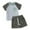Grey, variant on QHFBli Toddler Baby Boy Summer Clothes Outfit Mamas Little Boy Short Sleeve T Shirt Tops Rolled Stretch Shorts Set 0-3 Years