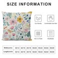 thumbnail image 5 of Shiartex Spring Pillow Covers 18x18 , Watercolor Yellow Pink Blue Flowers Throw Pillows Summer Spring Floral Leaf Print Decor Pillowcase Farmhouse Outdoor Decorations Cushion Case for Couch Home, 5 of 5