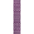thumbnail image 4 of Unique Loom Moroccan Trellis Rug, Violet/Ivory (2' 0 x 9' 10), 4 of 7