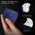 thumbnail image 2 of Dteck for AirPods 3rd Generation (2021) Case, Hybrid Protective Case with Carabiner, Shockproof Cover with Keychain for Airpod 3 Wireless Charging Case Accessories [Front LED Visible], blue, 2 of 7