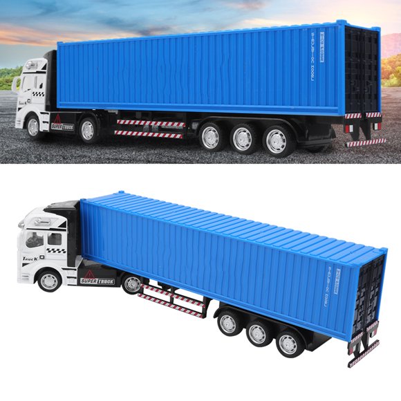 1: 48 Container Truck Model Toy, with Removable Car Body, Alloy Car Toys Vehicle Pull Back Vehicle for Kids