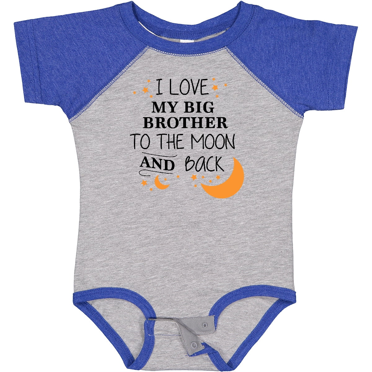 Inktastic I Love My Big Brother to the Moon and Back Boys or Girls Baby Bodysuit