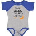 thumbnail image 3 of Inktastic I Love My Big Brother to the Moon and Back Boys or Girls Baby Bodysuit, 3 of 5