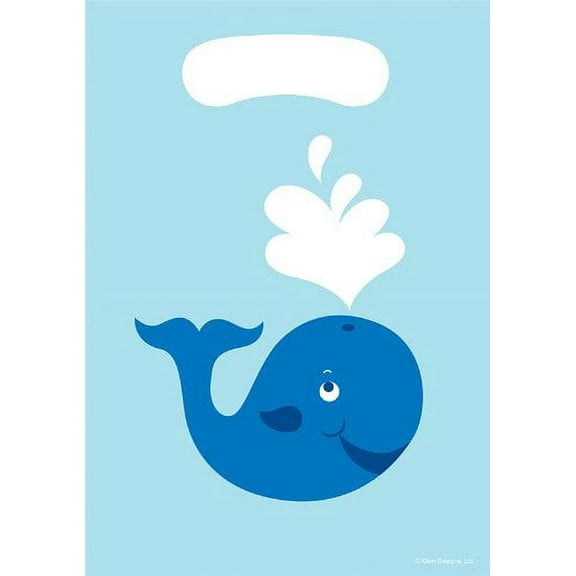 Preppy Blue Ocean Party Loot Bags (8-pack) - Party Supplies