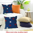thumbnail image 4 of PRATYUS  Patriotic 4th of July Pillow Covers Memorial Day Pillowcase Outdoor Independence Day Decor for Couch Sofa Linen Red Blue Stars Design 20x20in, 4 of 5