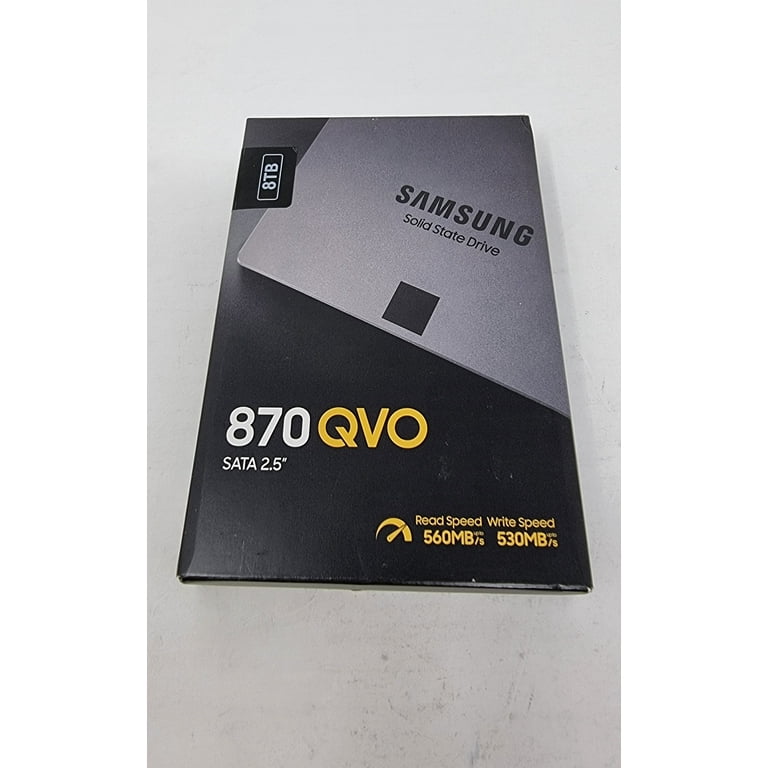 SAMSUNG 870 QVO 8 TB SATA 2.5 Inch Internal Solid State SAMSUNG 870 QVO 8 TB SATA 2.5 Inch Internal Solid State