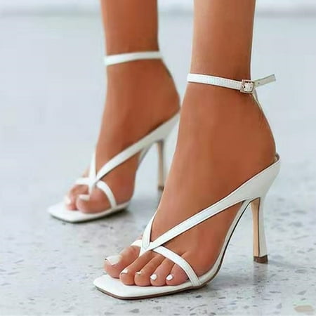 

Tan Heels Womens Sandals White Fashionable Zipper Waterproof Sandal Deals Of the Day Clearance 39