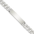thumbnail image 1 of Bracelet Id à Maillons Gourmette en Argent Sterling 925, 1 of 7
