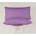 thumbnail image 6 of Vargottam Indoor/Outdoor Polyester Fabric Lumbar Pillow Cover, All-Weather Waterproof Rectangular Cushion Case for Patio Furniture,12" x 20"Set of 2-Lavender, 6 of 7