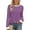 Light Purple, variant on Fantaslook Women Blouses Color Block Long Sleeve Shirts Pleated Fall Tops Fashion Dressy Blouses