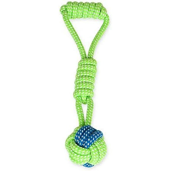 Queilt Knotted Woven Pet Dog Toy,Eco-Friendly Cotton Rope Toys, Bite-Resistant Rope Knot Dog Toy,Medium/Small Dogs Toy,Not Suitable for Dogs with Strong Aggressive Chewing